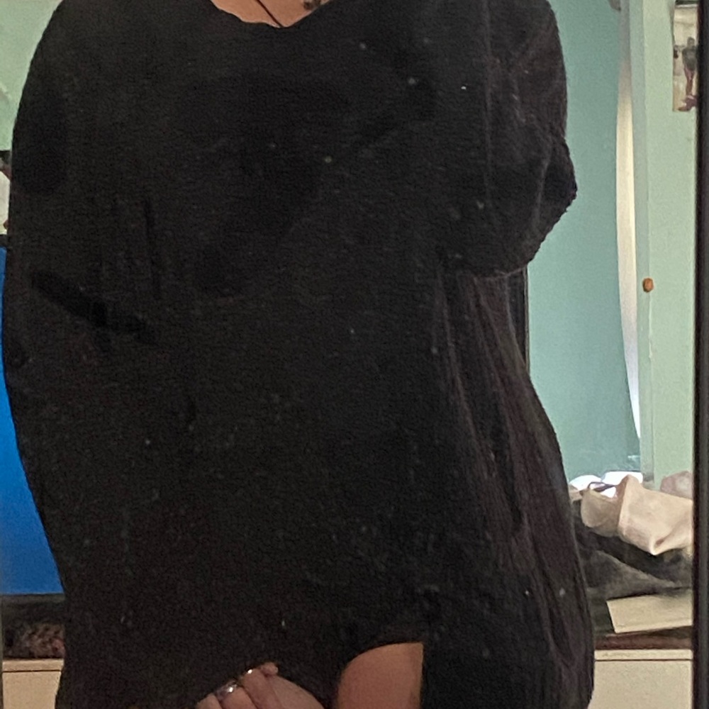 Black Long Cardigan